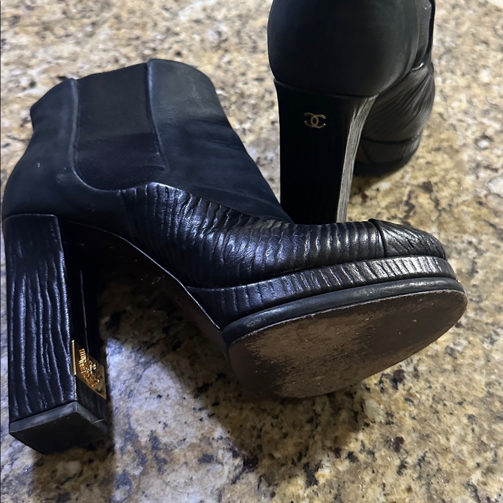 Chanel Bootie Black Platform - image 2